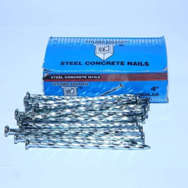 Steel Concrete Nails (THUMB BRAND) 4 inch