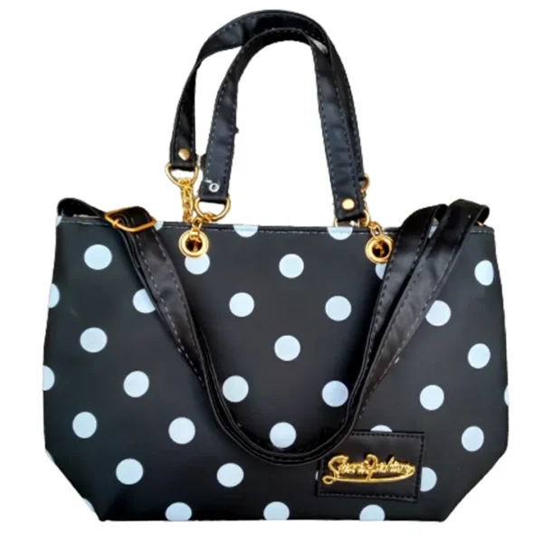 Women Polka Dot Tote Bag Top Handle Bag