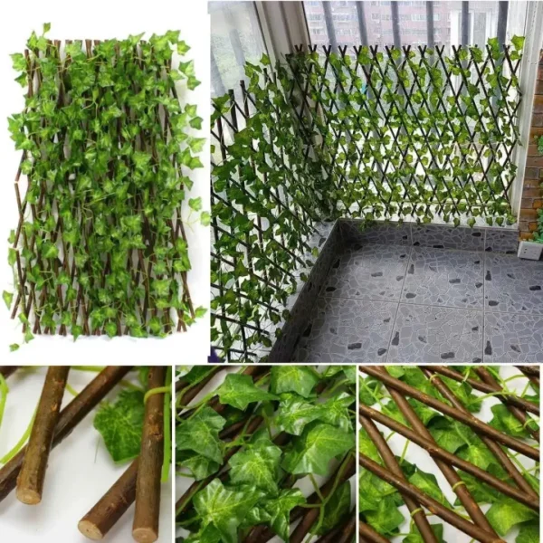 Extension Type Garden Buildings Fence Artificial Green Leaf