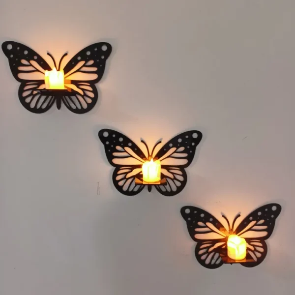 Decorative Butterfly Wall Shelf, Decoration Candlestick