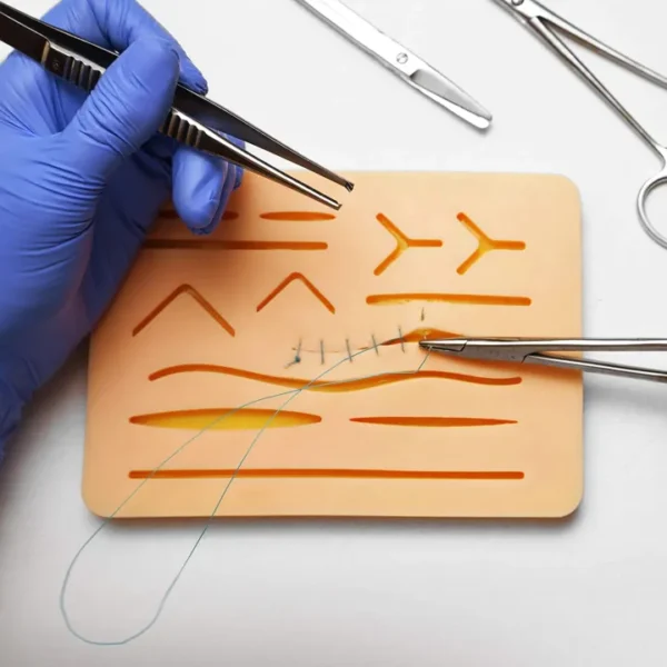 Stitching practice pad Medical sutures Suture training