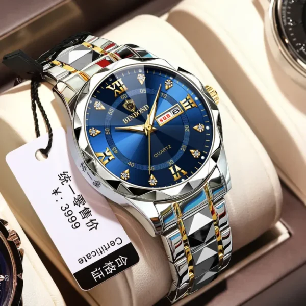 BINBOND Top Brand Luxury Fashion Watch