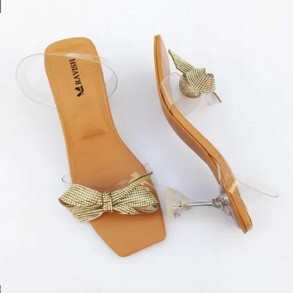 RAVISH WOMEN MARIGOLD TRANSPARENT HEELS