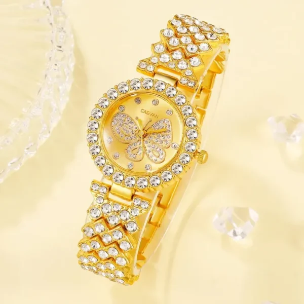 Women Butterfly Dial Watch