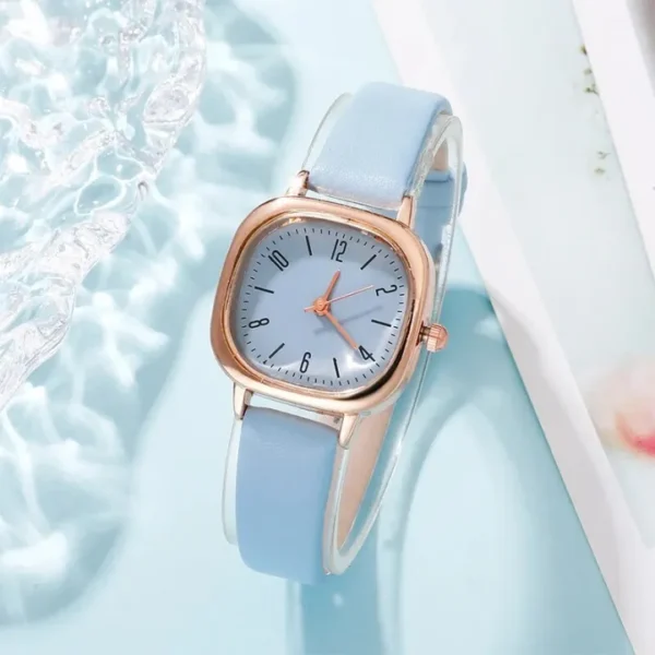 Leather Band Ladies Watch