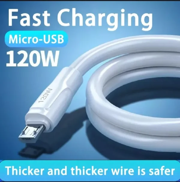 120W 6A Micro Cable Fast Charging Cable