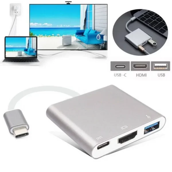 Type C USB 3.1 to USB-C 4K HDMI USB 3.0