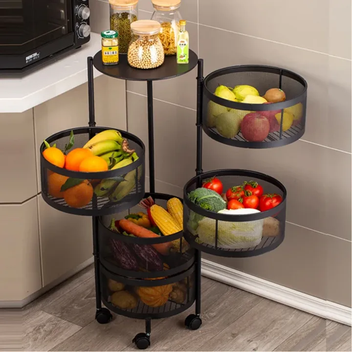 5 Layer fruit Basket rack stand Kitchen