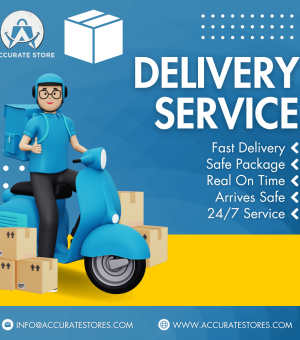 Blue White 3d Illustrative Delivery Service Instagram Post